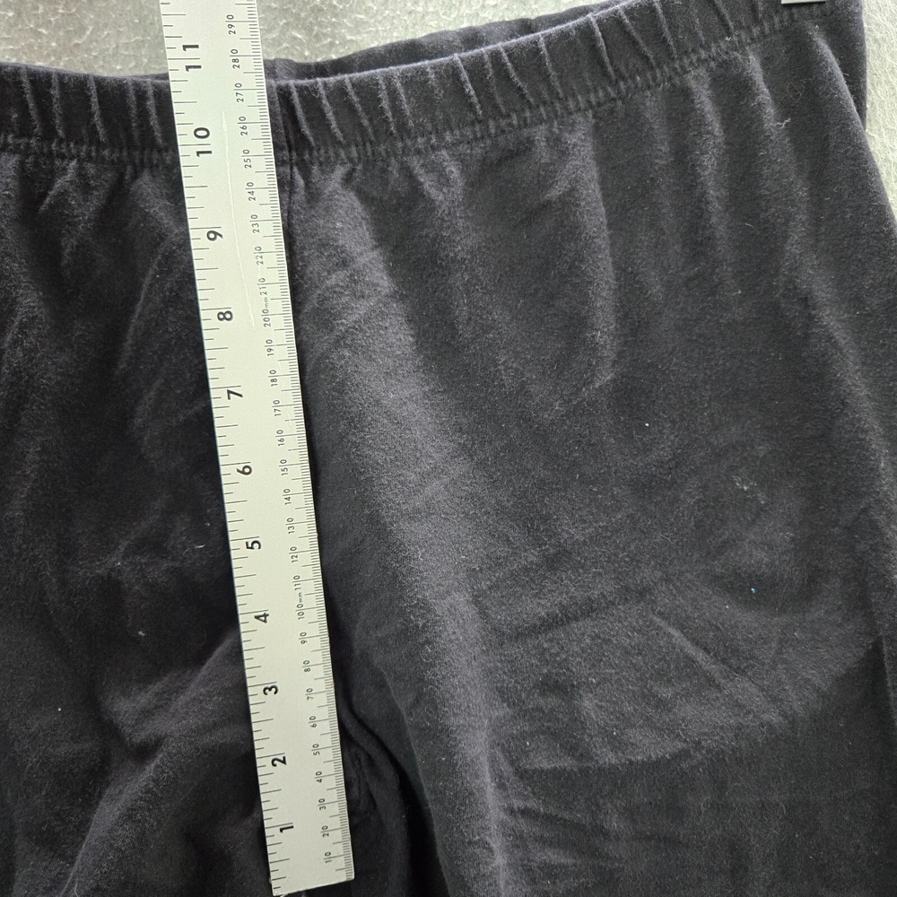 Torrid Women Pants 2 Black Lace Up Ankle Leggings Elastic Waist 23" Inseam - Picture 6 of 8